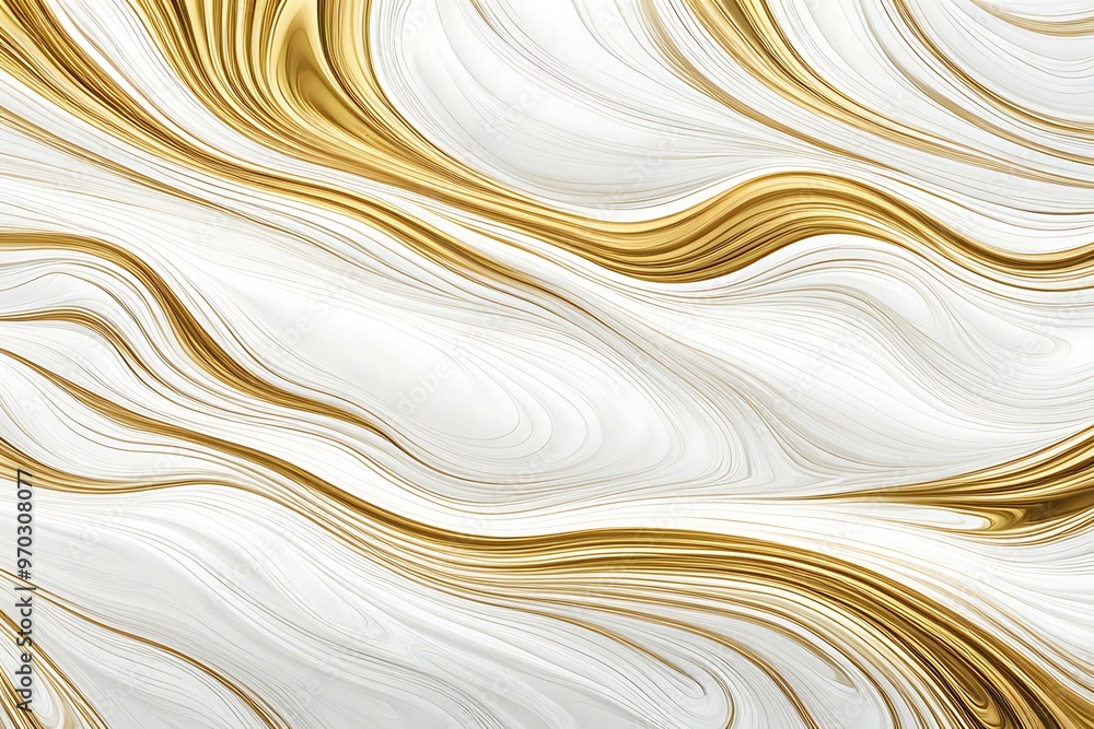 Abstract Swirling White and Gold Pattern Abstract Swirling White and Gold Pattern