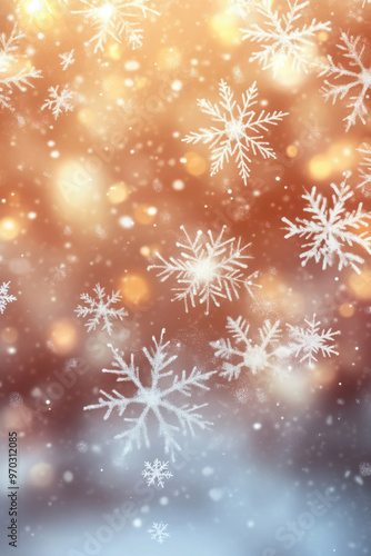 Christmas abstract background with snowflake