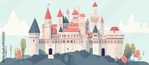 Wallpaper Mural Photo Of A Classic Medieval Castle From The Middle Ages Torontodigital.ca