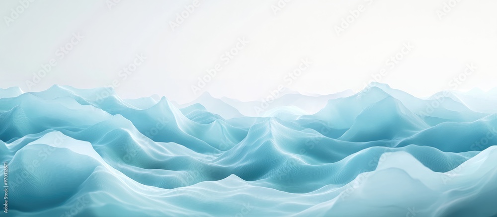Fototapeta premium Desaturated Textured Background With Surreal Conceptual Appearance Resembling Ocean Wave Patterns Glacier Or Ice Surface Digitally Created Image