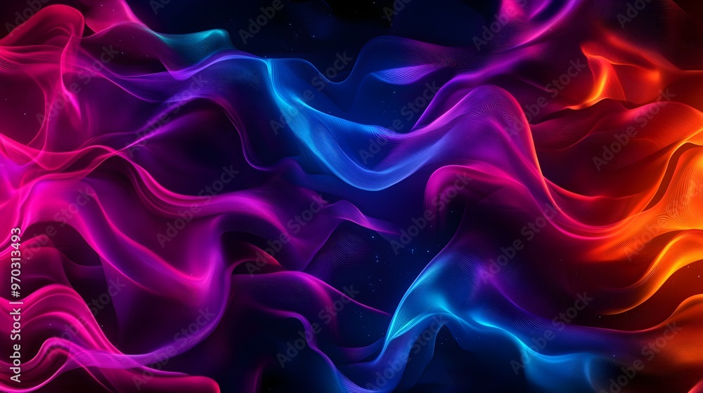 Futuristic doodles in bright neon colors, swirling and twisting, holographic effects, seamless pattern, bold and sharp. Futuristic doodles in bright neon colors, swirling and twisting, holographic effects, seamless pattern, bold and sharp.
