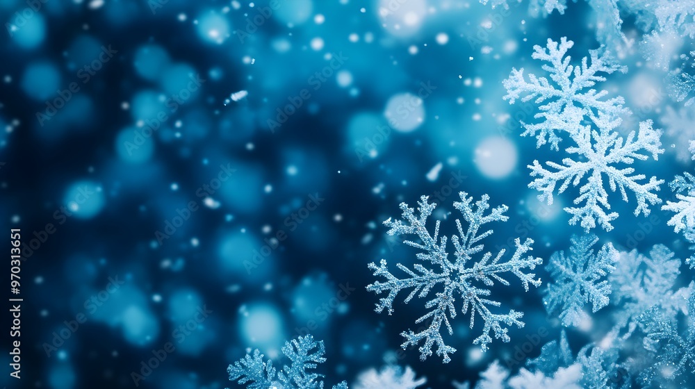 Intricate snowflakes swirling gently, cool blue and silver tones, arranged in a seamless, repeating pattern, Soft textures, Dreamlike, Holographic effects, Digital Watercolor Intricate snowflakes swirling gently, cool blue and silver tones, arranged in a seamless, repeating pattern, Soft textures, Dreamlike, Holographic effects, Digital Watercolor