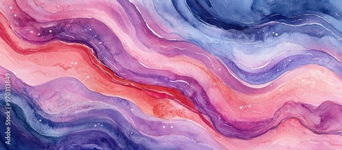 Wallpaper Mural Abstract watercolor artwork featuring a marbled background with surreal textures and psychedelic elements ideal for design prints textiles and creative decor showcasing chaotic lines and strokes Torontodigital.ca