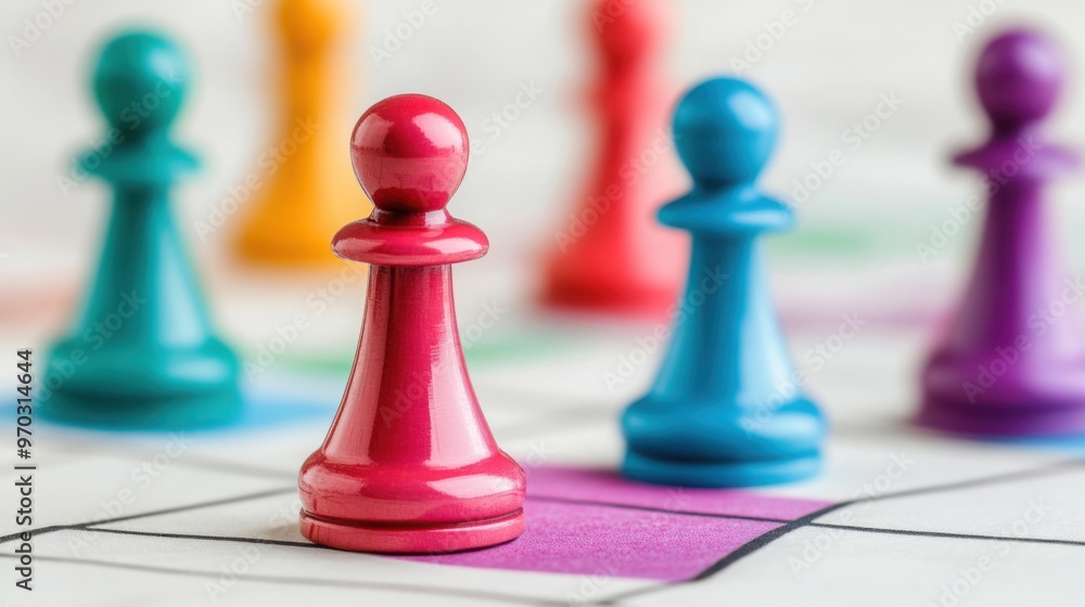 Strategic business plan with a roadmap and goals, concept of future company growth Strategic business plan with a roadmap and goals, concept of future company growth