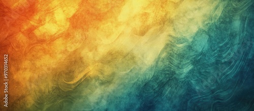 Psychedelic Grunge Texture Resembling Parchment Background