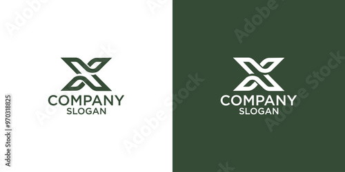 letter x abstract monogram logo vector design