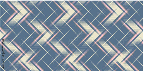 Vector checkered pattern. Tartan, textured seamless twill for flannel shirts, duvet covers, other autumn winter textile mills. Vector Format