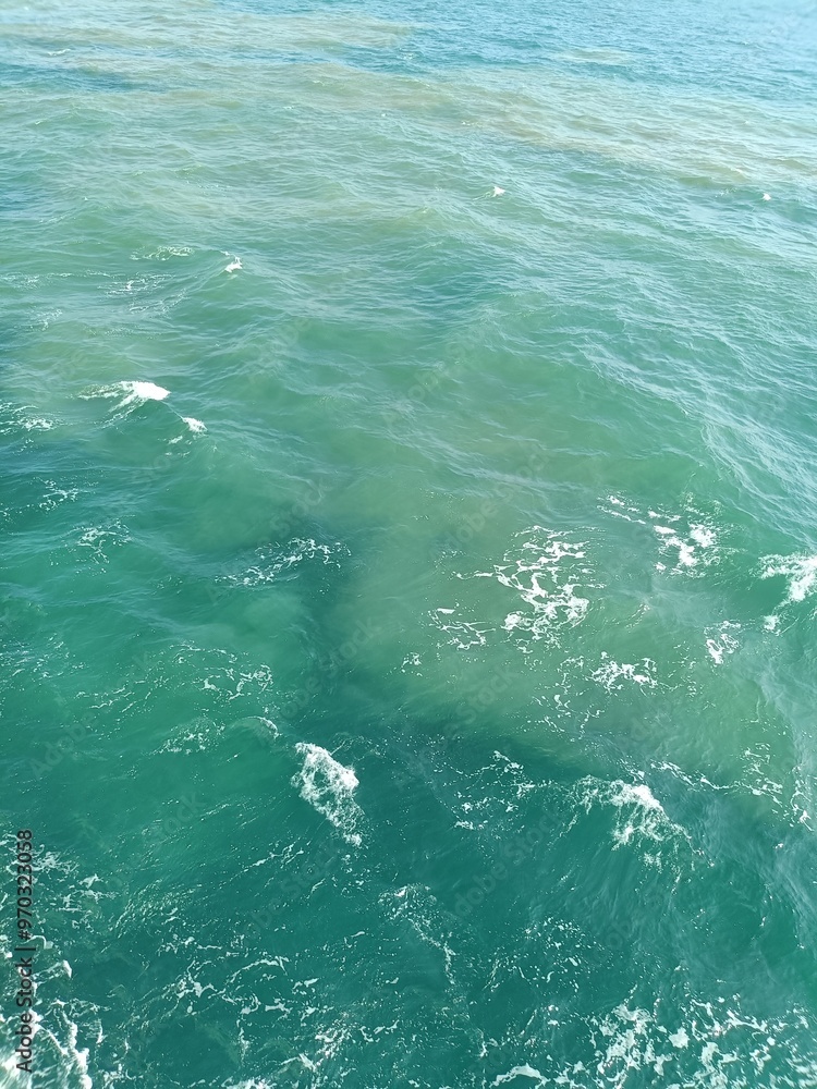 Obraz premium Background image of waves in the sea