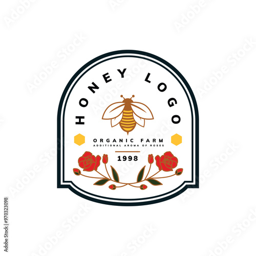 honey bee logo design