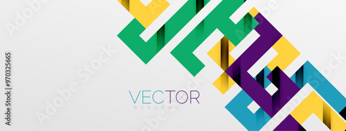 Color bend lines with shadow texture effect. Vector Illustration For Wallpaper, Banner, Background, Card, Book Illustration, landing page