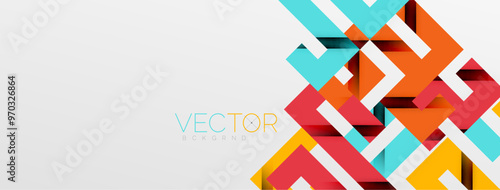 Color bend lines with shadow texture effect. Vector Illustration For Wallpaper, Banner, Background, Card, Book Illustration, landing page