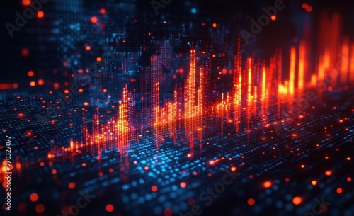 Digital Data Visualization - Abstract Representation of Information