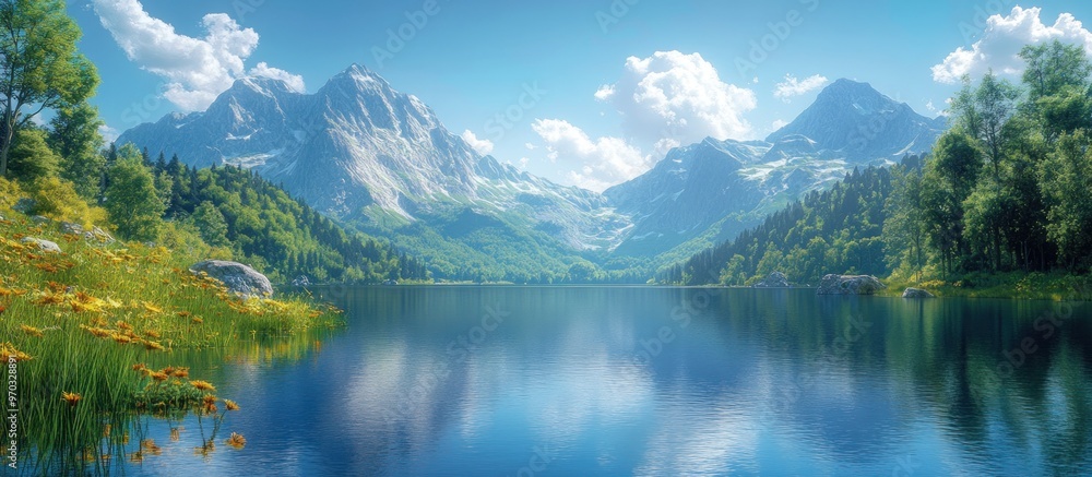 Serene Mountain Lake Serene Mountain Lake