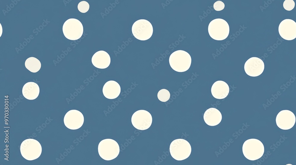 Blue and White Polka Dot Design Blue and White Polka Dot Design