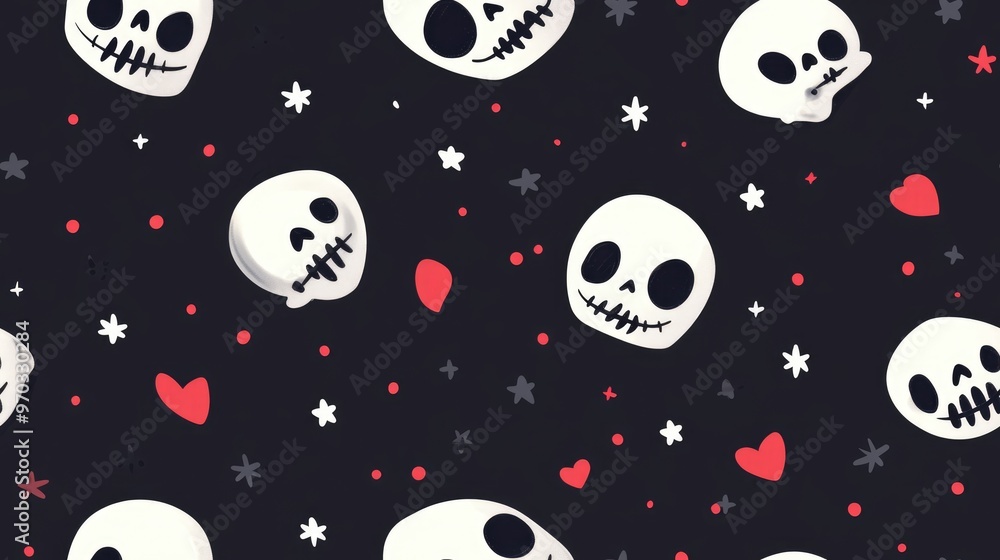 cute skull themed background cute skull themed background