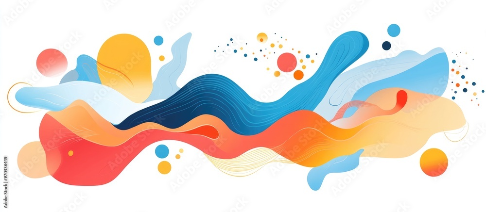 Abstract Frame Illustration with a Whimsical Design Abstract Frame Illustration with a Whimsical Design