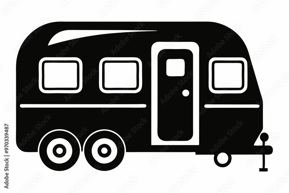 Camper Trailer Silhouette Vector, Trailer Icon Vector, Camper Van Svg
Camper Trailer Silhouette Vector, Trailer Icon Vector, Camper Van Svg