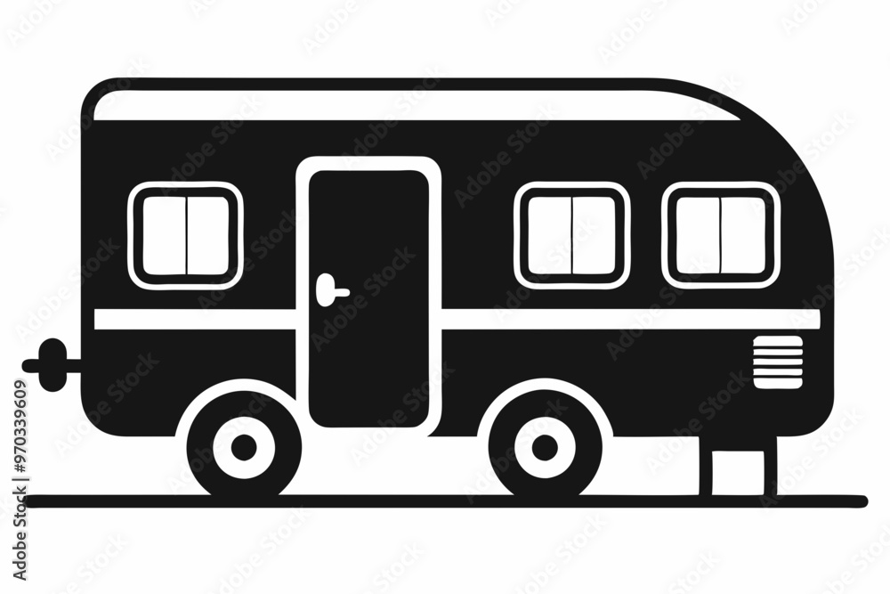 Camper Trailer Silhouette Vector, Trailer Icon Vector, Camper Van Svg
Camper Trailer Silhouette Vector, Trailer Icon Vector, Camper Van Svg