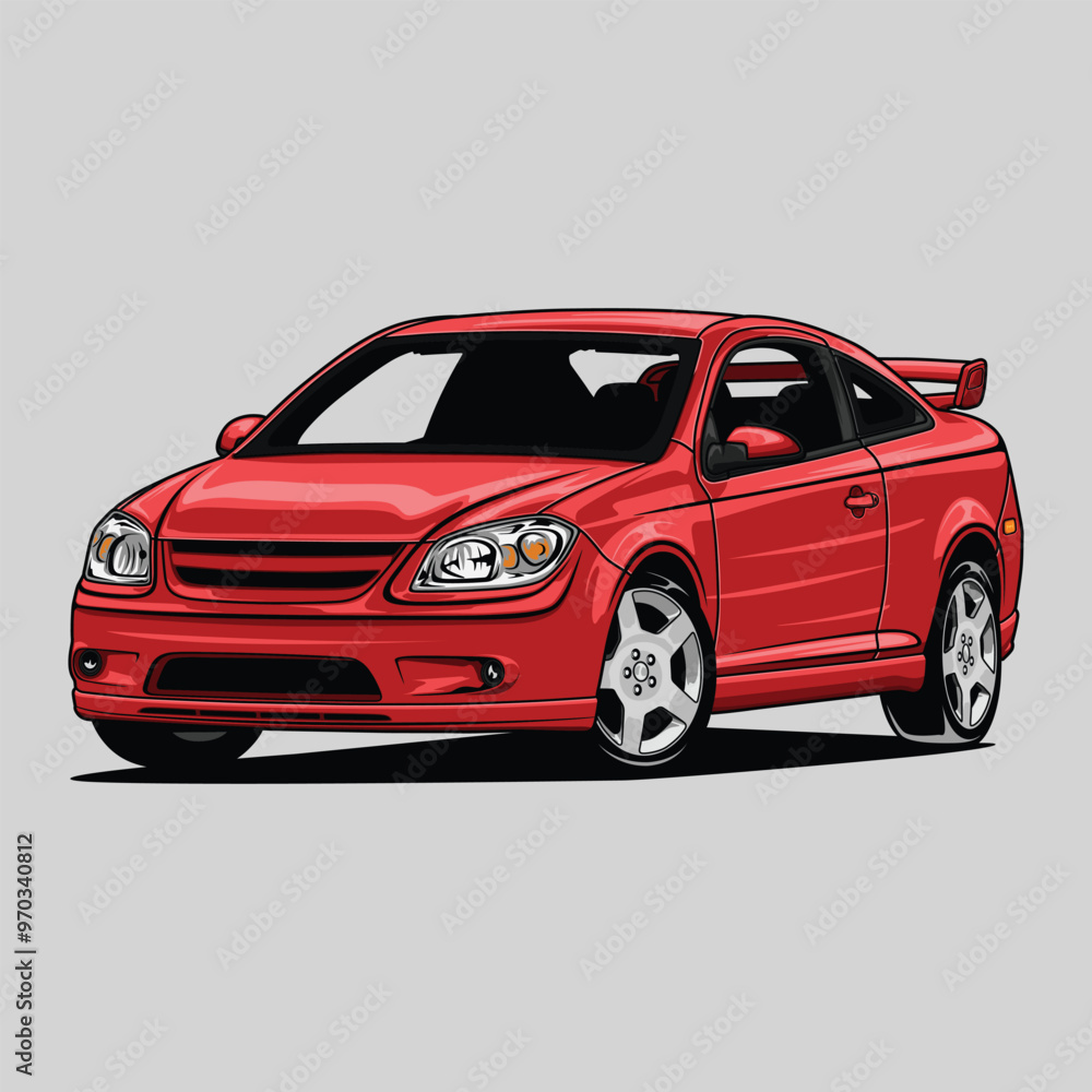 Naklejka premium Red Cobalt SS Coupe Supercharged