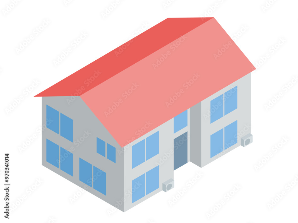 一戸建て　赤い家