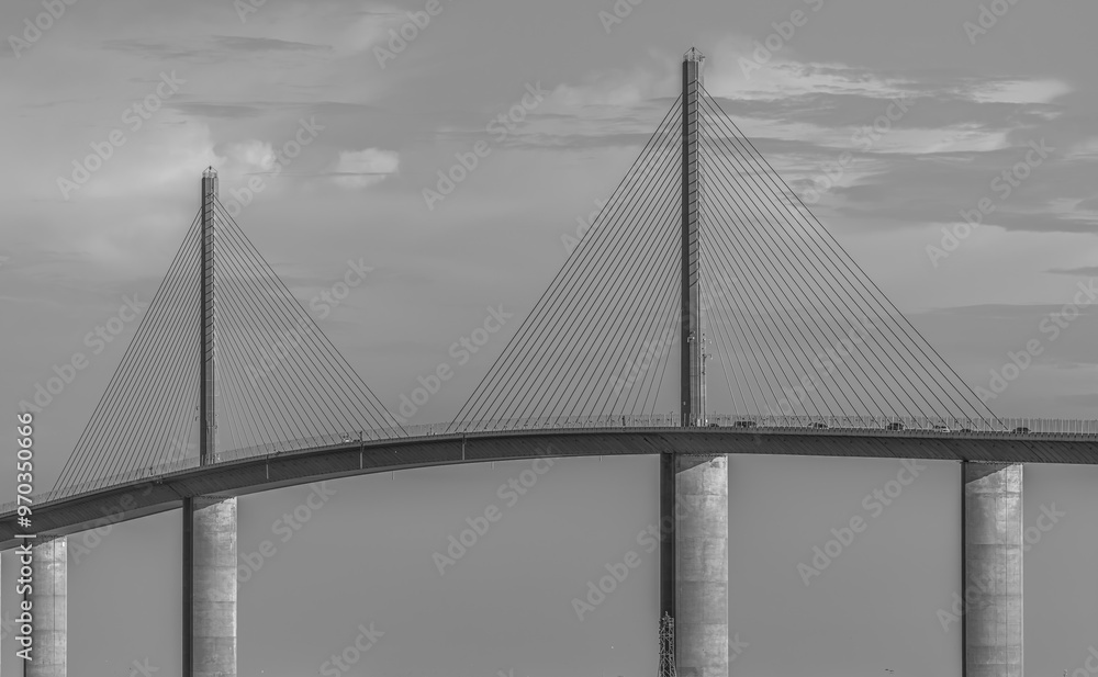 Fototapeta premium bridge sky way. Tampa