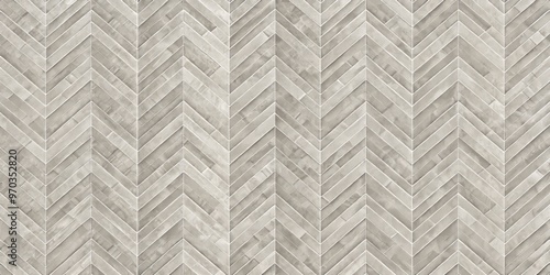 Elegant herringbone pattern adorns gray wallpaper with intricate geometric design, subtle textural details, and a