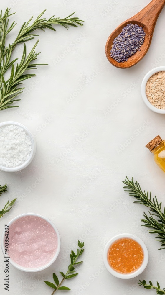 A spa product setup with an emphasis on organic and natural ingredients, organic, natural ingredients, spa A spa product setup with an emphasis on organic and natural ingredients, organic, natural ingredients, spa