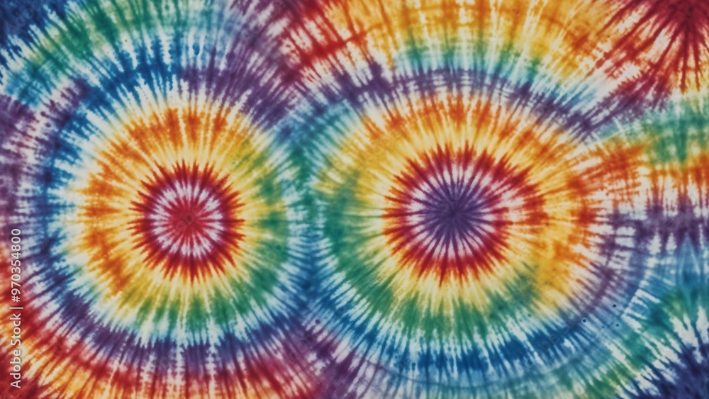 Tie-dye inspired colorful spiral pattern with vibrant rainbow hues, perfect for bohemian or festival-themed designs. Tie-dye inspired colorful spiral pattern with vibrant rainbow hues, perfect for bohemian or festival-themed designs.