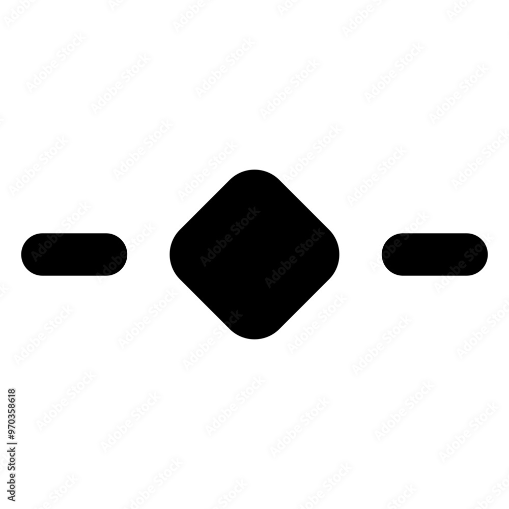 Keyframe align center horizontal icon in solid-filled glyph style. Simple alignment symbol vector illustration — pixel-perfect icon. Keyframe align center horizontal icon in solid-filled glyph style. Simple alignment symbol vector illustration — pixel-perfect icon.