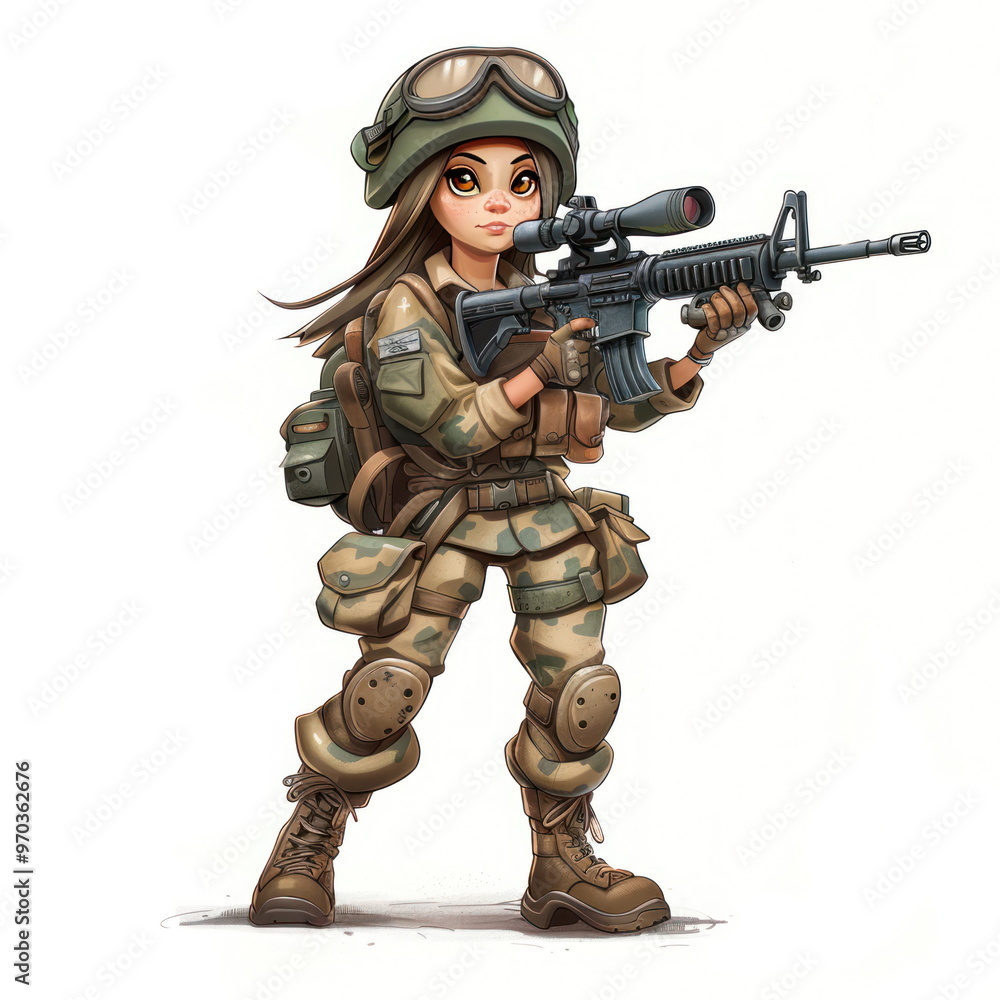 army action, cartoon soldier, white background army action, cartoon soldier, white background