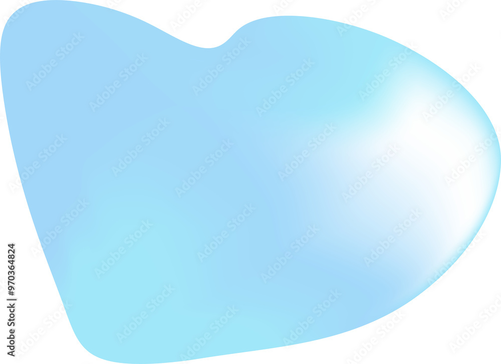 Light Blue Abstract Fluid Shape Element Light Blue Abstract Fluid Shape Element