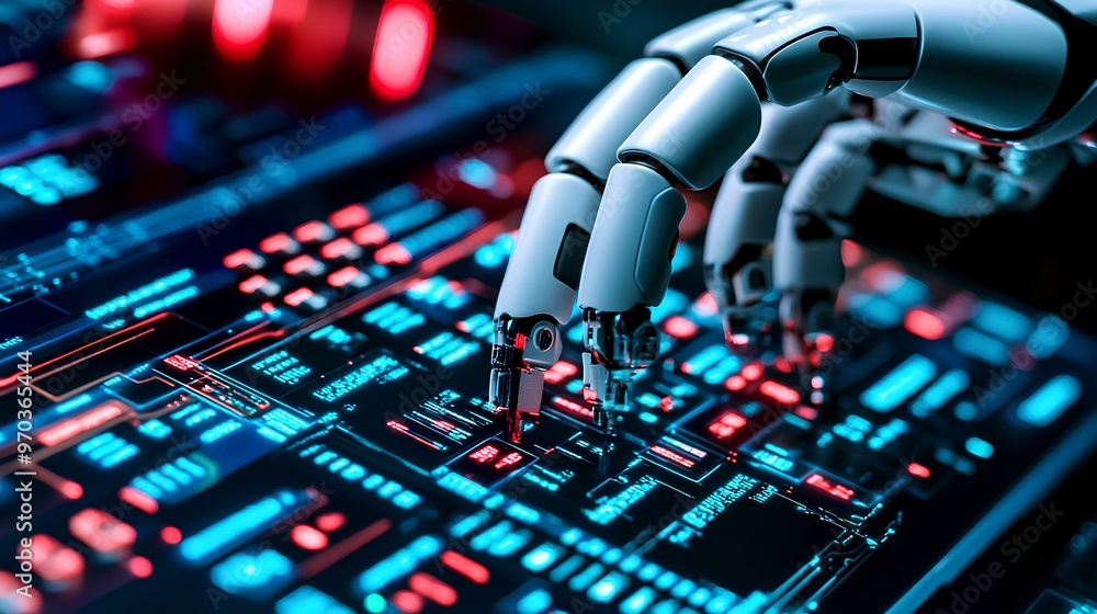 Robotic systems manipulating global market data streams on advanced computer interfaces Robotic systems manipulating global market data streams on advanced computer interfaces