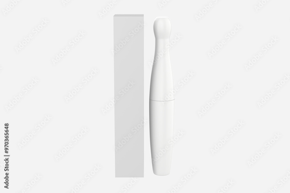Matte Mascara Tube Mockup Isolated On White Background. 3d illustration Matte Mascara Tube Mockup Isolated On White Background. 3d illustration