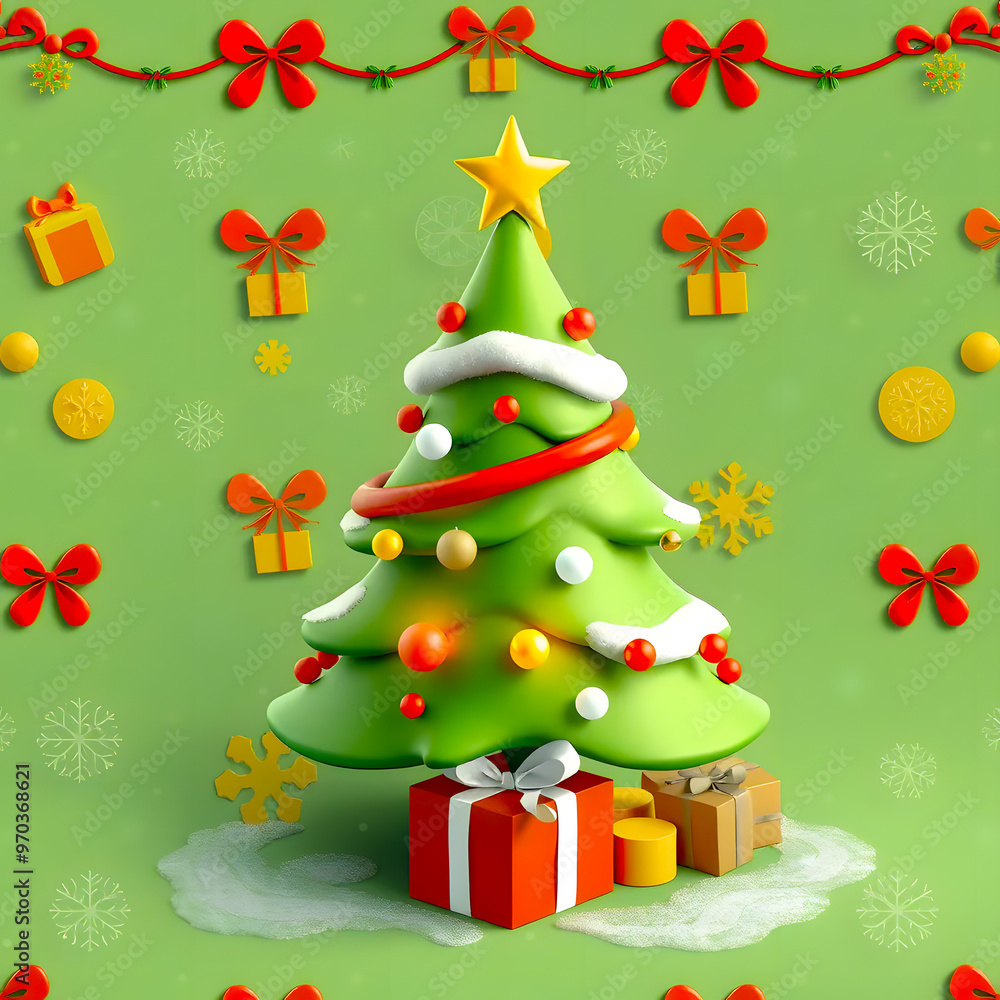 Christmas decoration with fir branches and glass red balls. New Year card. Christmas decoration with fir branches and glass red balls. New Year card.
