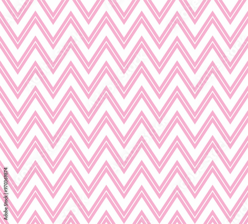 Zigzag Striped Classic Baby Pattern Seamless and Timeless 