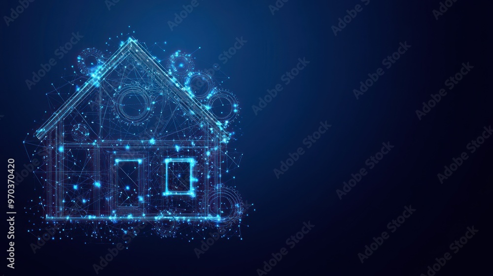 Abstract Smart Home Illustration Abstract Smart Home Illustration