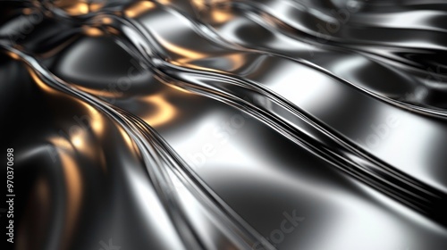 Abstract Metallic Waves