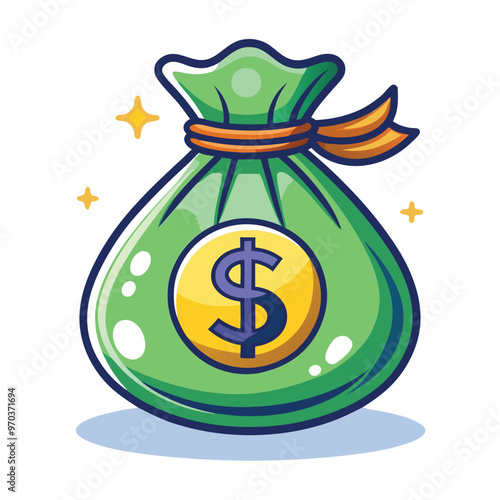 Money bag vector illustration on a white background
