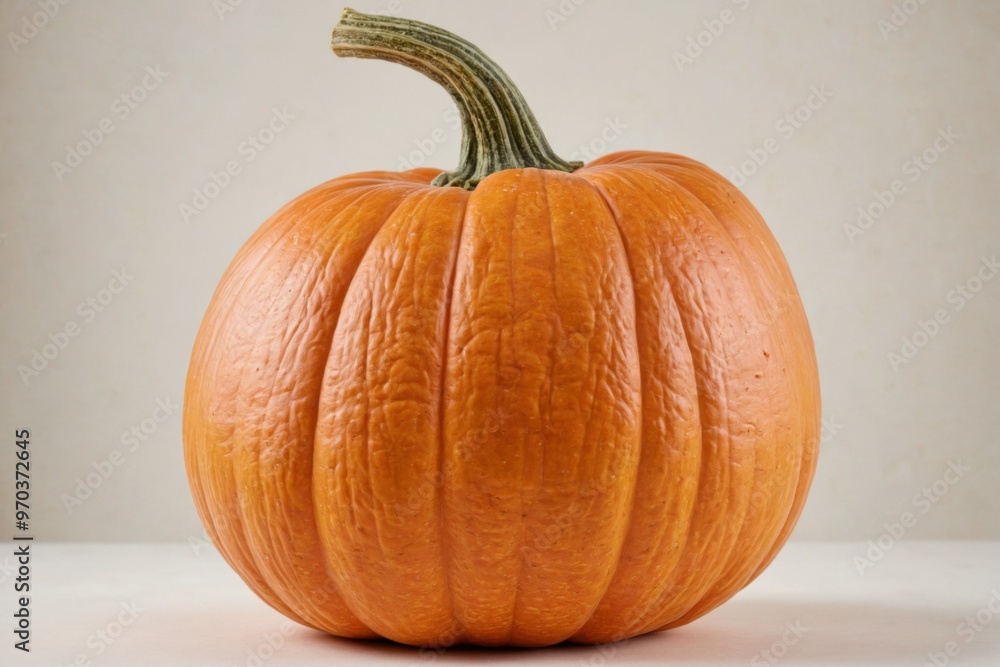 Single orange pumpkin pumpkin round has smooth texture Vegetable Single orange pumpkin pumpkin round has smooth texture Vegetable
