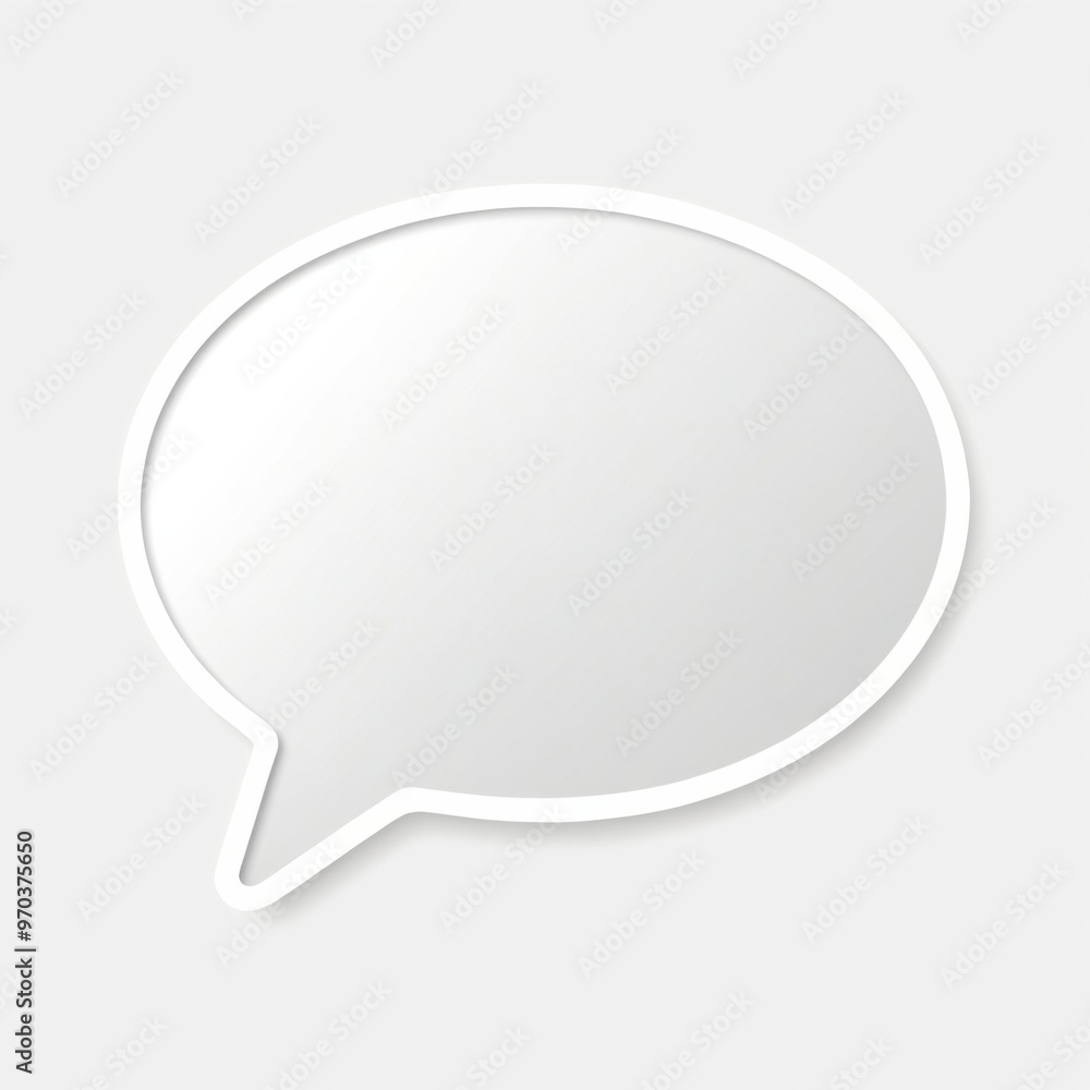 White speech bubble icon It rectangular shape curved speech bubb White speech bubble icon It rectangular shape curved speech bubb