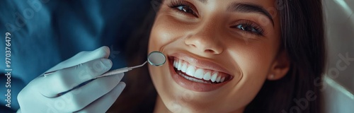 Wallpaper Mural Smiling Woman at the Dentist Torontodigital.ca