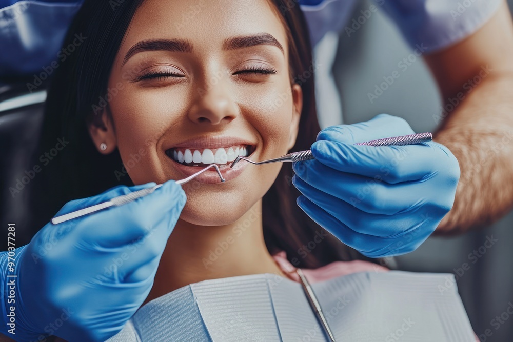 Dental Checkup: Happy and Relaxed Patient Dental Checkup: Happy and Relaxed Patient