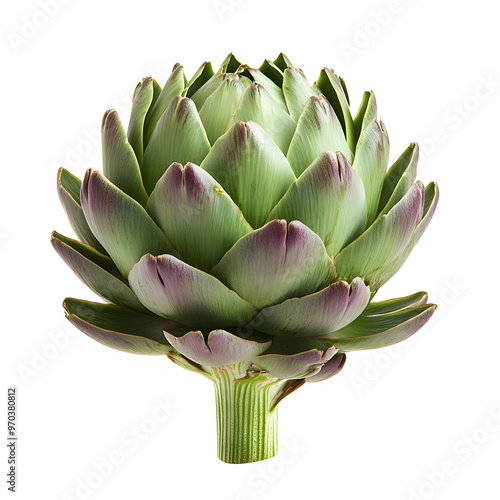 artichoke, green artichoke, and globe artichoke) isolated on a white background photo