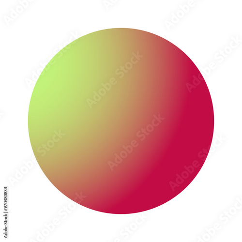Circle color gradients. Rounded vibrant sphere buttons. Vector holographic set