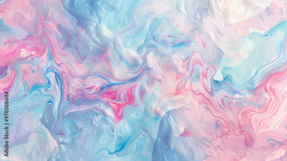 Soft pastel swirls reminiscent of marbled paper texture Soft pastel swirls reminiscent of marbled paper texture