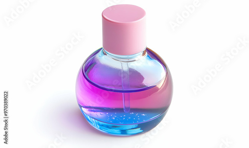 nail polish remover on white background isolation