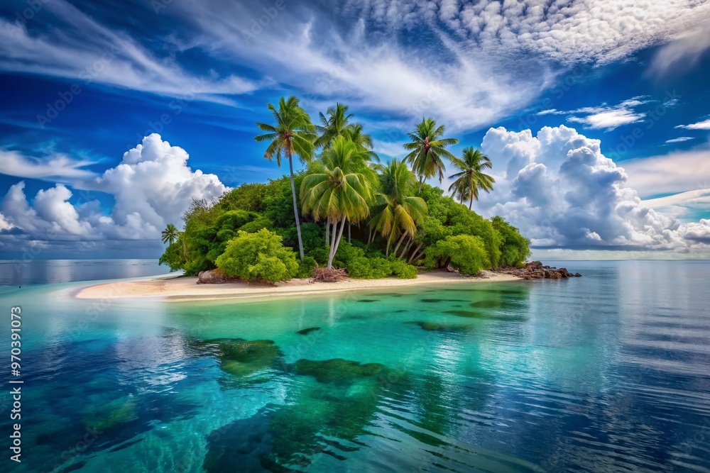 Serenity found on a deserted tropical island coast, where the ocean meets the horizon, promoting wellness, mental health, and a conscious escape from the ordinary. Serenity found on a deserted tropical island coast, where the ocean meets the horizon, promoting wellness, mental health, and a conscious escape from the ordinary.