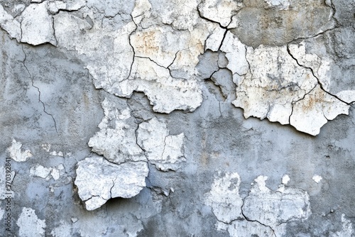 Gray Rough Background concrete old paint wall, Texture cement crack surface , ai