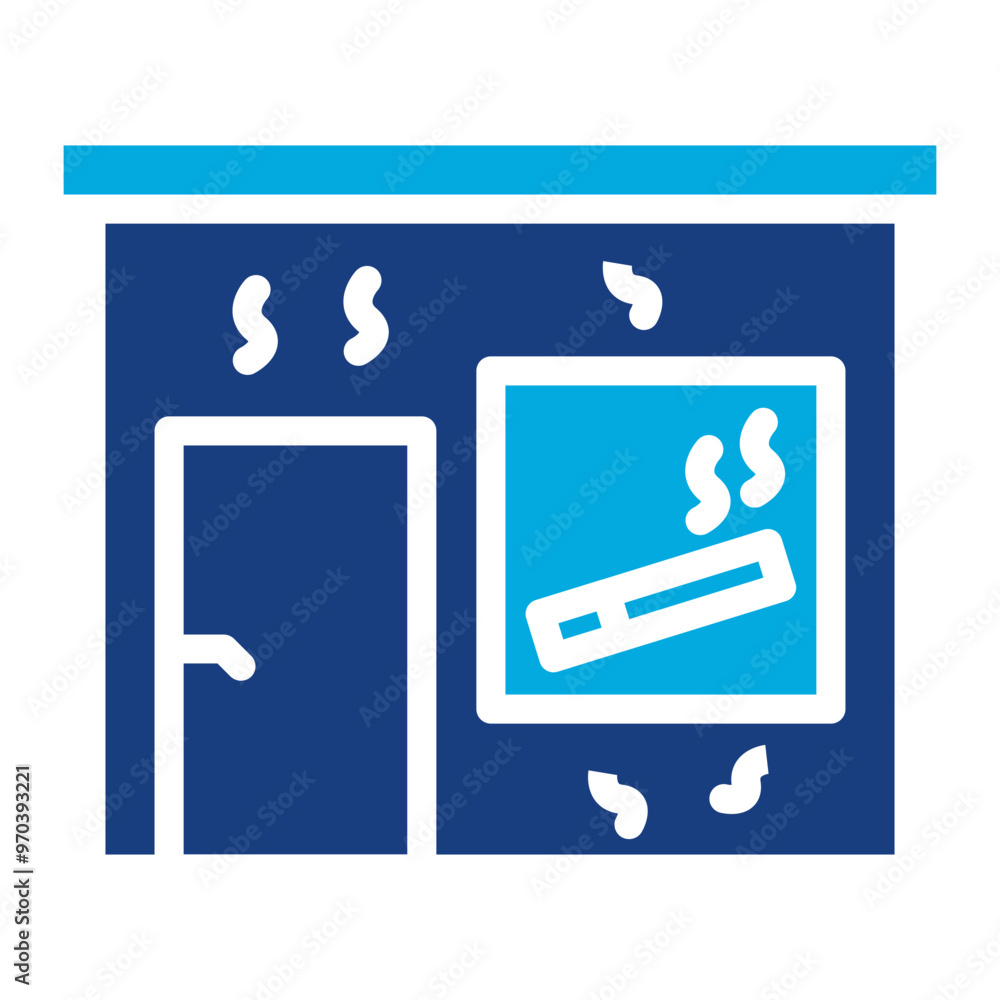 Smoke Filled Room icon vector image. Can be used for Politics. Smoke Filled Room icon vector image. Can be used for Politics.