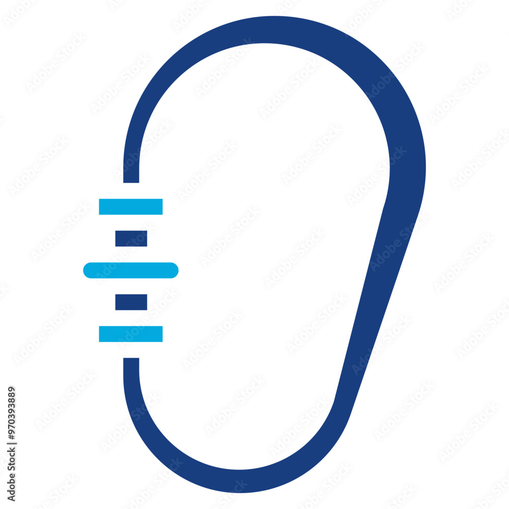 Carabiner icon vector image. Can be used for Sport Equipment. Carabiner icon vector image. Can be used for Sport Equipment.